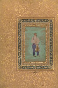 recto: Porträt von Prinz Danyal, Folio aus dem Shah Jahan Album