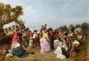 Bei der Pilgerfahrt nach Torrijos von Manuel Cabral y Aguado Bejarano