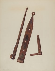 Scharniere und Bolzen, ca. 1939