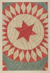 Stern- und Ring-Quilt von Manuel G. Runyan