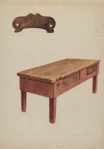 Schneidertisch, ca. 1938 von Manuel G. Runyan
