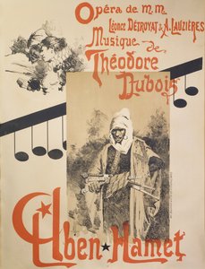 Plakat für Aben Hamet, Oper