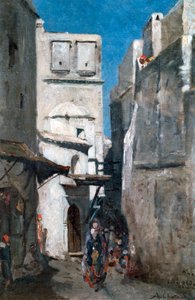 Straße in Algier von Marc Alfred Chataud