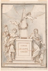 Entwurf für ein Monochrom-Gemälde, Kirche Corpus Domini, Bologna, Italien