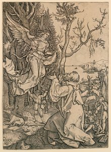 Engel erscheint Joachim von Marc Antonio Raimondi