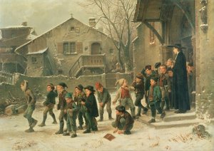 Nach dem Unterricht, 1859