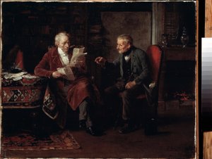 Im Büro des Anwalts von Marc Louis Benjamin Vautier