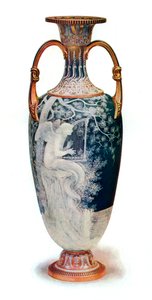 Die Sirene, Minton Vase von Marc-Louis-Emmanuel Solon, 1904 von Marc Louis Emmanuel Solon