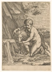 Johannes der Täufer als Kind von Marcantonio Bellavia