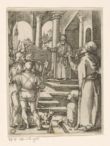 Christus vor Pilatus von Marcantonio Raimondi