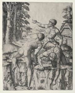 Die Kletterer Drei Figuren aus Michelangelos Schlacht von Cascina, 1510