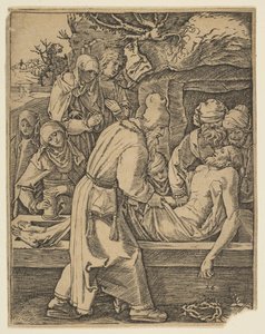 Die Kreuzabnahme, aus Die Kleine Passion, Kopie von Marcantonio Raimondi