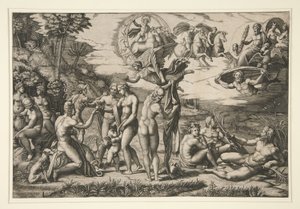 Das Urteil des Paris, nach Raphael, um 1510-20
