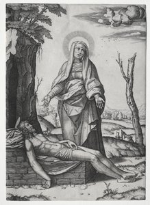 Die Pieta von Marcantonio Raimondi