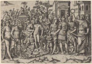 Triumph von Marcantonio Raimondi, after Jacopo Ripanda