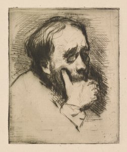 Dreiviertelporträt von Edgar Degas