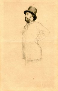 Edgar Degas mit Hut