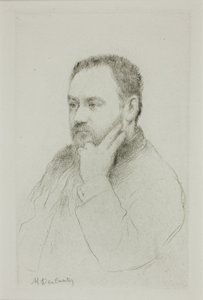 Porträt von Emile Zola von Marcellin Gilbert Desboutin