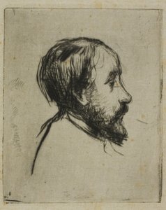 Profilporträt von Degas