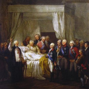 Der Tod von Stanislaw II. August Poniatowski, nach 1798 von Marcello Bacciarelli