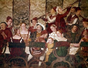 Der König von Dänemark Christian I. bei einem Bankett von Bartolomeo Colleoni (Detail)