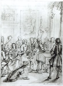 Konzert im Montague House, 1736 von Marcellus the Younger Laroon