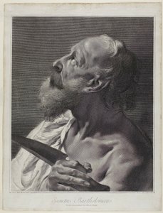 Der heilige Bartholomäus, aus Die Heilige Familie und die zwölf Apostel von Marco Alvise Pitteri