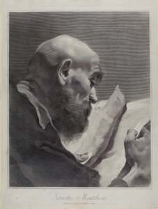 Der heilige Matthäus, aus Die Heilige Familie und die zwölf Apostel von Marco Alvise Pitteri