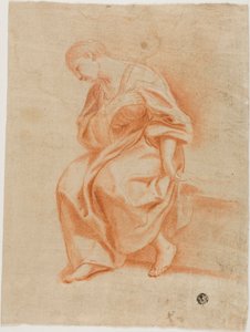Sitzende Frau im Profil von Marcantonio Franceschini