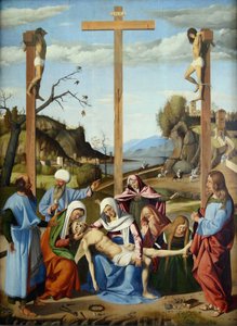 Die Klage über den toten Christus von Marco Basaiti