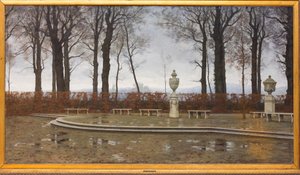 Die Königlichen Gärten von Turin nach den Märzenregen