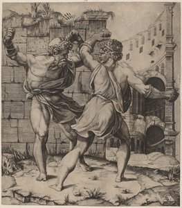 Entellus und Dares von Marco Dente