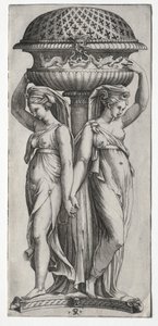 Die Cassollette: Frauen, die eine Urne stützen von Marco Dente
