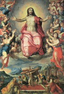 Mystische Kelter und Christus in der Glorie