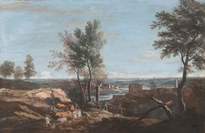 Weitläufige pastorale Landschaft