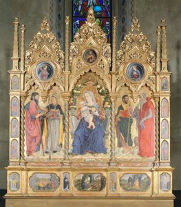 Altarbild mit Madonna mit Kind und Heiligen, Bologna von Marco Zoppo