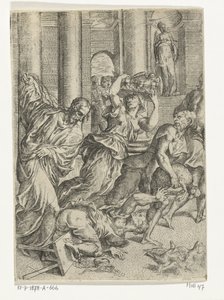 Christus vertreibt die Geldwechsler aus dem Tempel von Marco dell