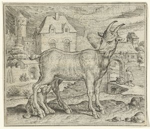Fabel von der Ziege und dem jungen Wolf von Marcus Gheeraerts (I)