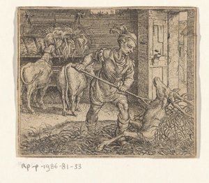 Fabel vom Hirsch im Ochsenstall von Marcus Gheeraerts (I)