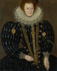 Eine Frau namens Lady Elizabeth Knightley von Marcus Gheeraerts the Younger