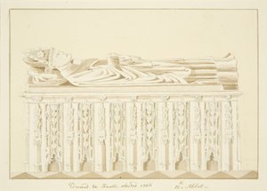 Grab von Abt Knowles in der Kathedrale von Bristol von Marcus H. Homes