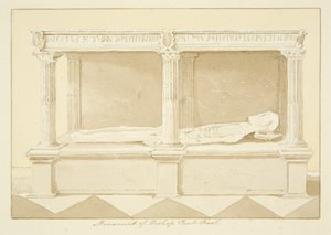 Grab von Bischof Paul Bush in der Kathedrale von Bristol von Marcus H. Homes