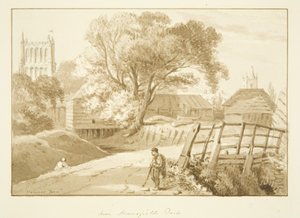 Ansicht der Kathedrale von Bristol von der Nähe von Mansfield
