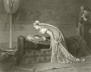 Lear und Cordelia von Marcus Stone