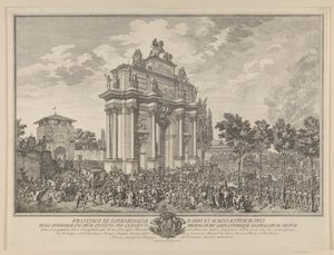 Franz Stephans Ehrenbogen, beim Einzug in Florenz 1739 von Marcus Tuscher