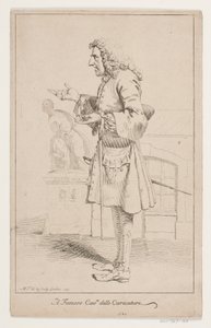 "Il famoso Cavre delle Caricature". Porträt von Pier Leone Ghezzi (1674-1755)