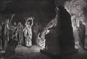 Ein phönizisches Opfer an Moloch