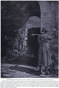 Company Sergeant Major Seaman gewann ein DCM für das alleinige Zurückhalten eines deutschen Angriffs im Februar 1915 von Margaret Dovaston