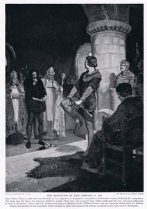 Die Absetzung von König Edward II 1327 n. Chr. von Margaret Dovaston