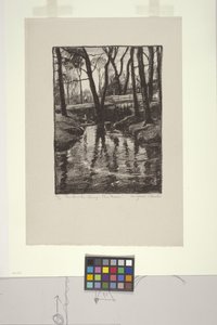 Der Bach im Frühling, Pine Manor von Margaret Jordan Patterson